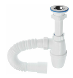 Бутылочный сифон ORIO 1 1/4 40, малый корпус, с гибкой трубой 40-40/50 А-3202