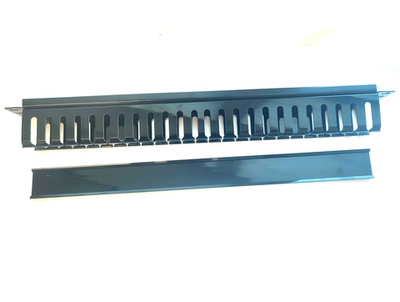 Кабельный органайзер с крышкой 19" 1U, черный