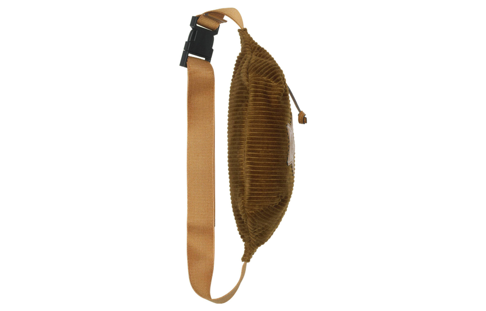 GUCCI Corduroy With Leather Decoration Fanny Pack, Sling Bag, Kids" Bag Regular Kids" Brown