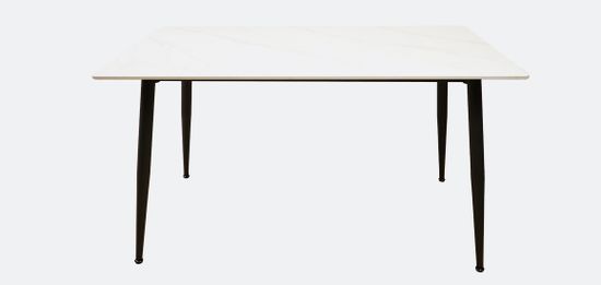 Стол ВИКО керамика, белый глянец Т11мм, 140-80-76 см