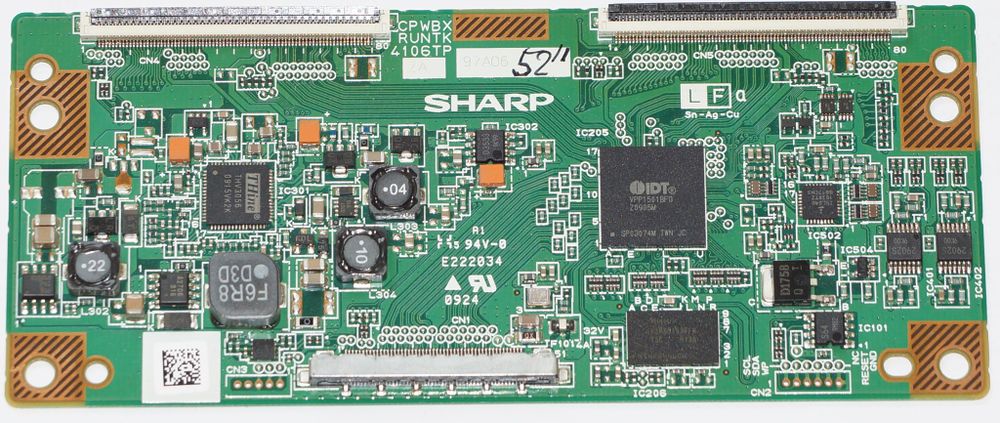 CPWBX RUNTK 4106TP t-con телевизора sharp