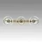 6593/3A MODERNI LN25 324 латунь/белый, металл/текстиль, стекло Подвес E14 3*40W 220V JANE