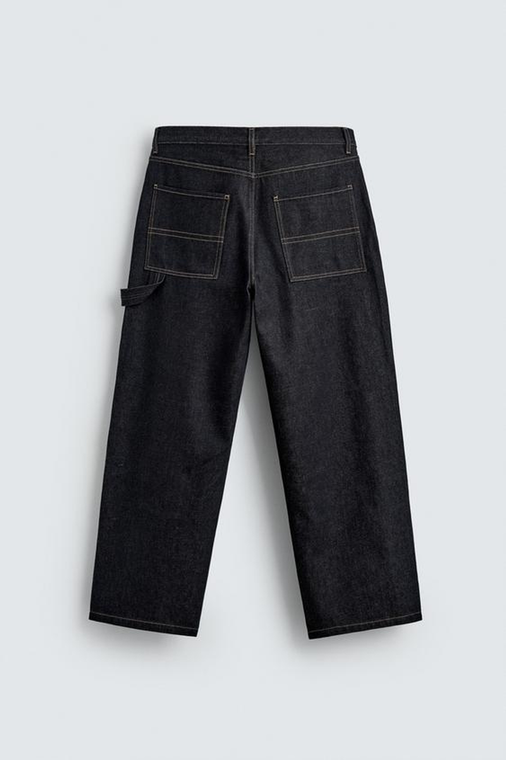 ZARA ДЖИНСЫ-КАРПЕНТЕР BAGGY FIT, СИНИЙ