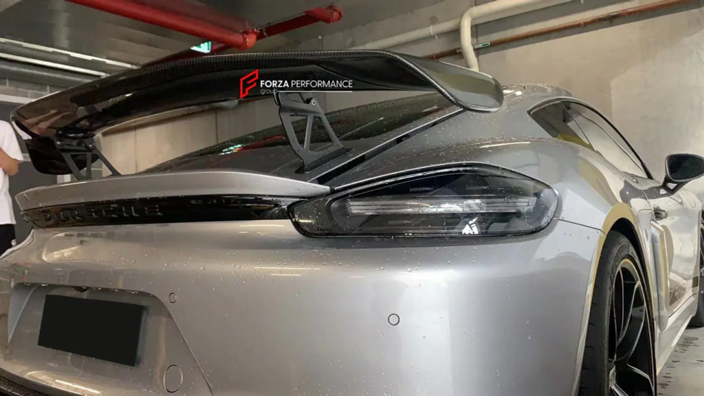 Карбоновый спойлер в стиле GT4 для Porsche 718 982 2016+ Порше