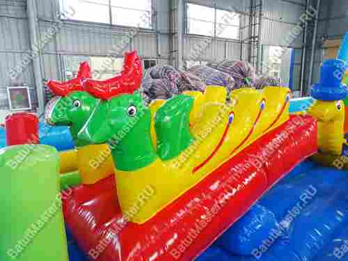 Коммерческий надувной батут "Сказочный мир" 15*7*4 м