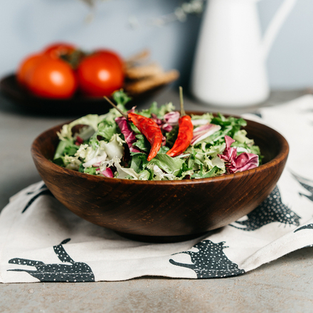 Тарелка Art of Siberia из древесины кедра для ухи, глубокая, 19 см. T80