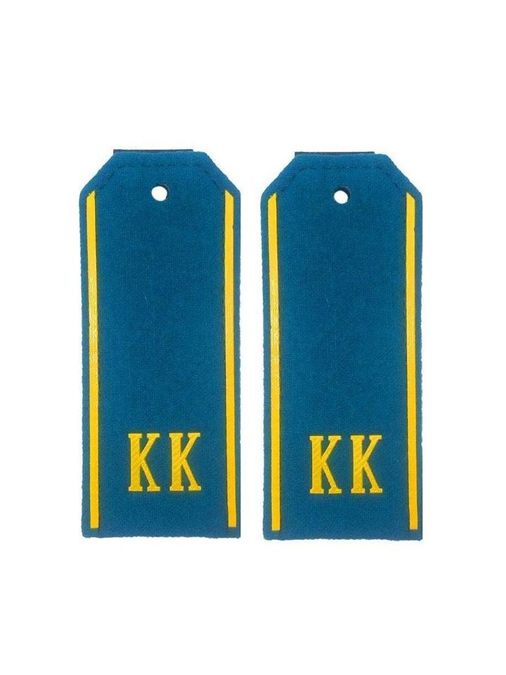 Погоны КК голубые (сукно) 14 см