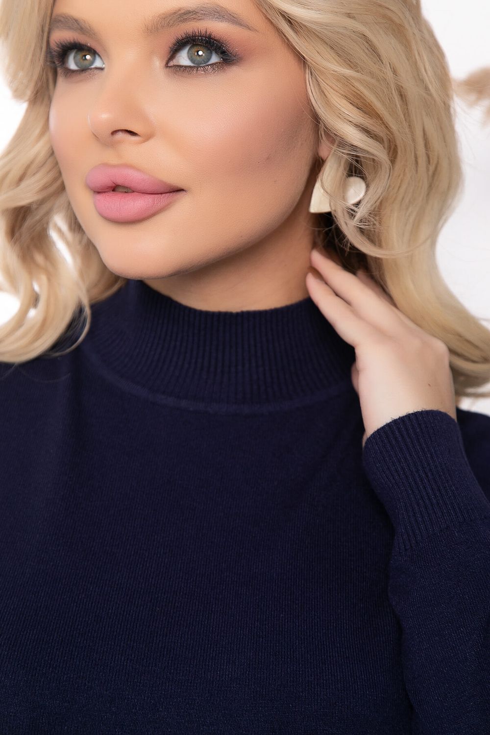 Водолазка Осенняя история (темно-синяя) Б14554-20М LT Collection