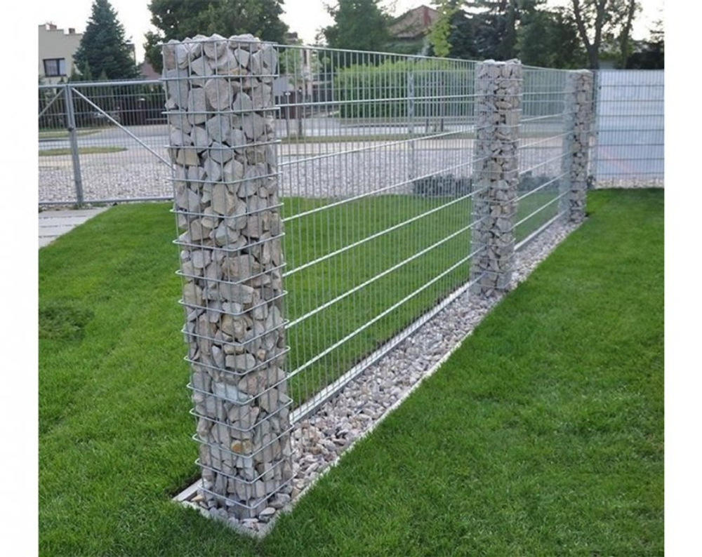 Габион Столб Ø4 мм, 40х40х200 см, ячейка 5х10 см