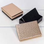 Коробка Ювелирная 11х8х3 см Набор 2 шт "Кожа крокодила" (Бронзовый)