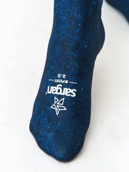 Носки неопреновые SARGAN Sport 1031/MBL, 3мм, микс-синий