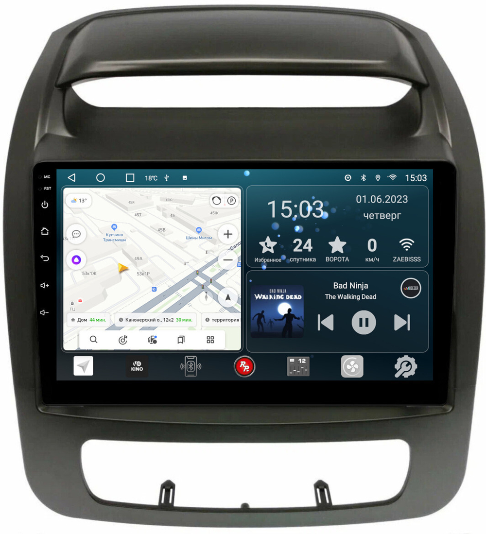 Магнитола для KIA Sorento 2 XM 2012-2020 c экраном климата снизу - Redpower 440 Android 10, ТОП процессор, 6/128Гб, CarPlay, SIM-слот