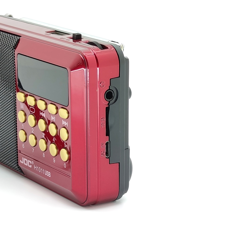 Радиоприемник JOC H1011 USB/MP3  цифровой  красный