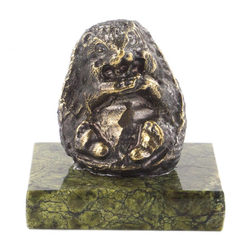 Сувенир из бронзы и змеевика "Ежик" G 120291
