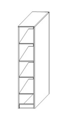 Диана-4 секция № 06 шкаф-пенал (венге), ЛДСП, Росток