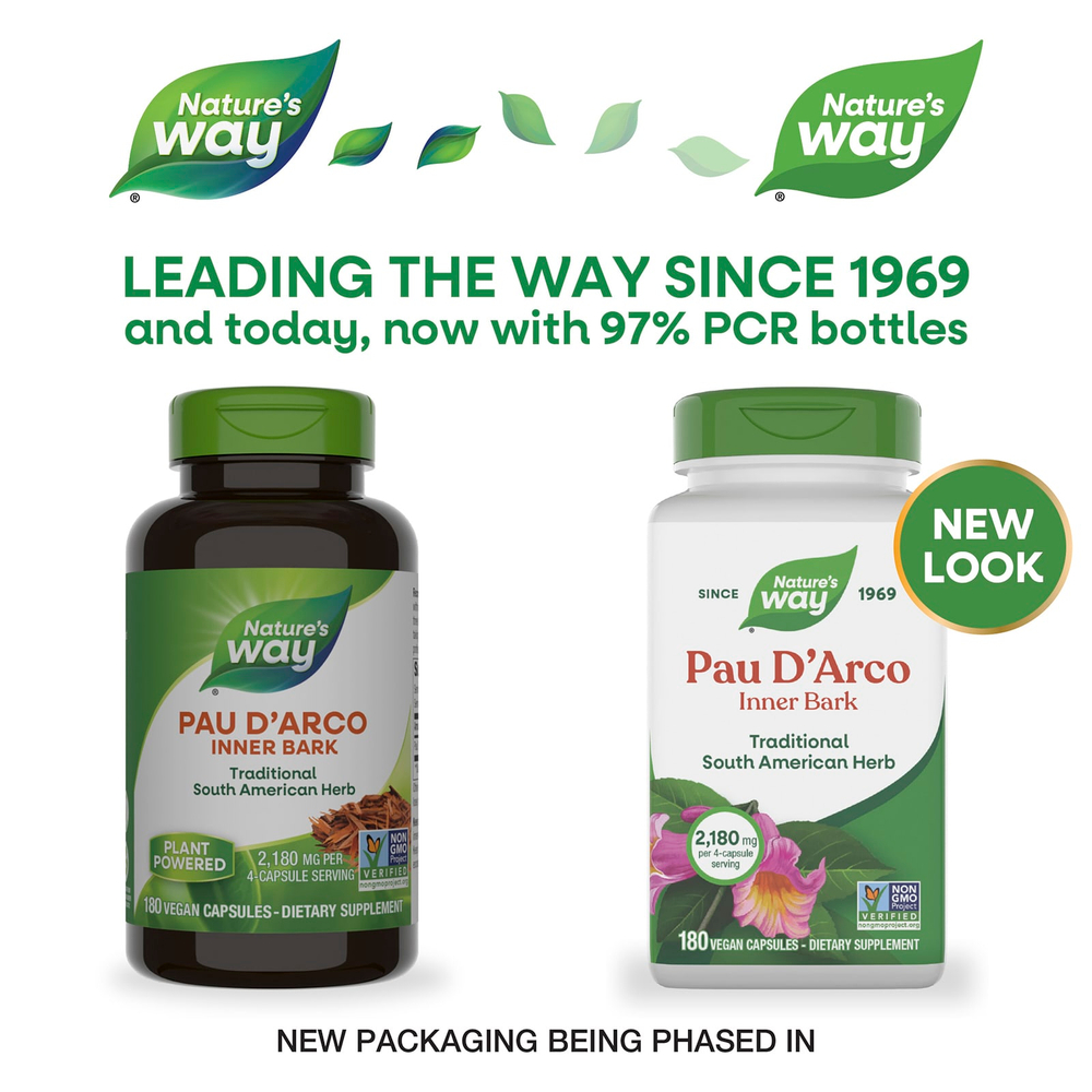 Nature's Way, кора муравьиного дерева, внутренний слой, 180 веганских капсул (545 мг в 1 капсуле)