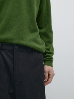 Massimo Dutti Брюки-джоггеры в полоску, темно-синий