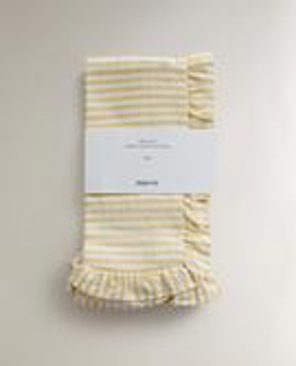 ZARA HOME ХЛОПКОВЫЕ САЛФЕТКИ С ВОЛАНАМИ (2 ШТ.), ЖЕЛТЫЙ