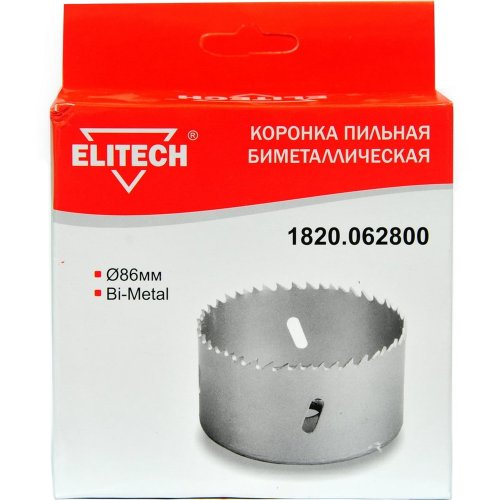 Цифенбор биметаллический ELITECH 86 мм   1820.062800