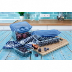 Контейнер для продуктов 1,35л прямоугольный «BRILLIANT» синий