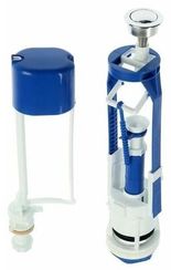 Арматура для бачка AQUATTRO нижняя подводка стоп-слив кнопка металл 300-400мм 41787