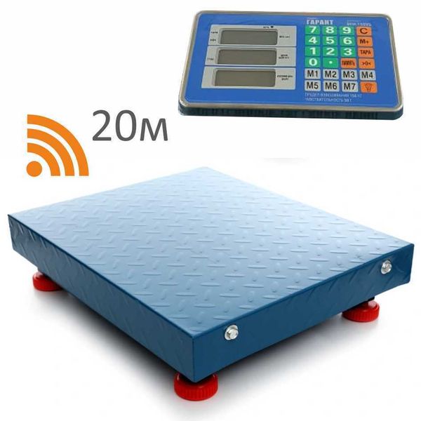 Весы беспроводные ГАРАНТ ВПН-150УБ, bluetooth (блютуз 20м), 150кг, 50гр, 400*300, усиленные