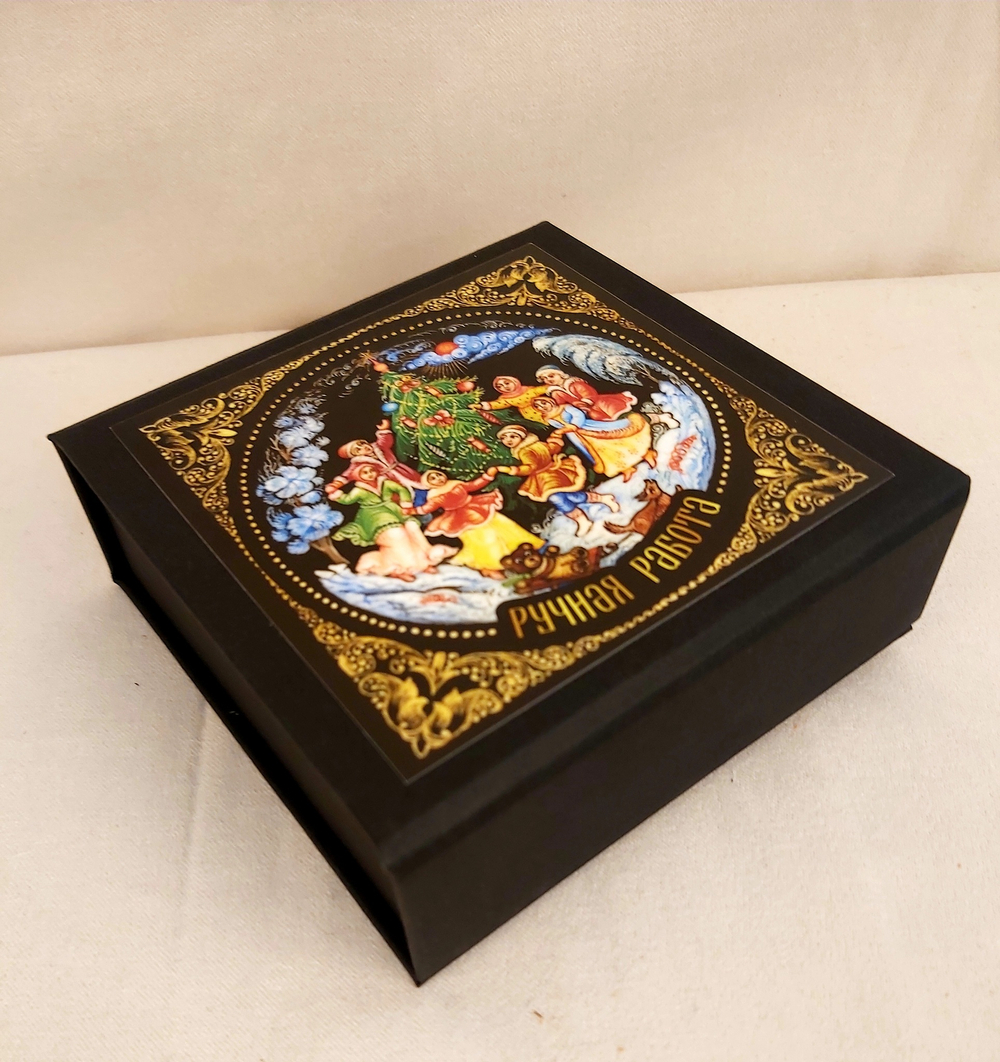 Набор ёлочных игрушек "Конфеты с росписью Палех-1"