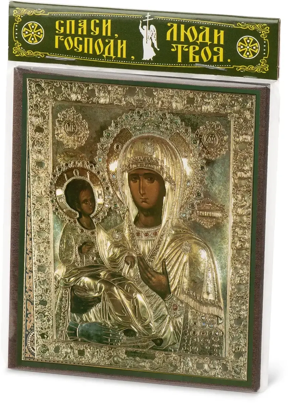 Икона БМ "Троеручица" 10х12 на МДФ-6