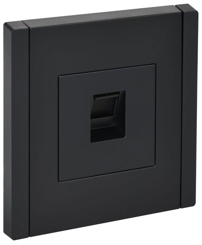 Розетка компьютерная RJ45 кат.6 FORTE&amp;PIANO FP131 черн. IEK FP-K10-2-K02