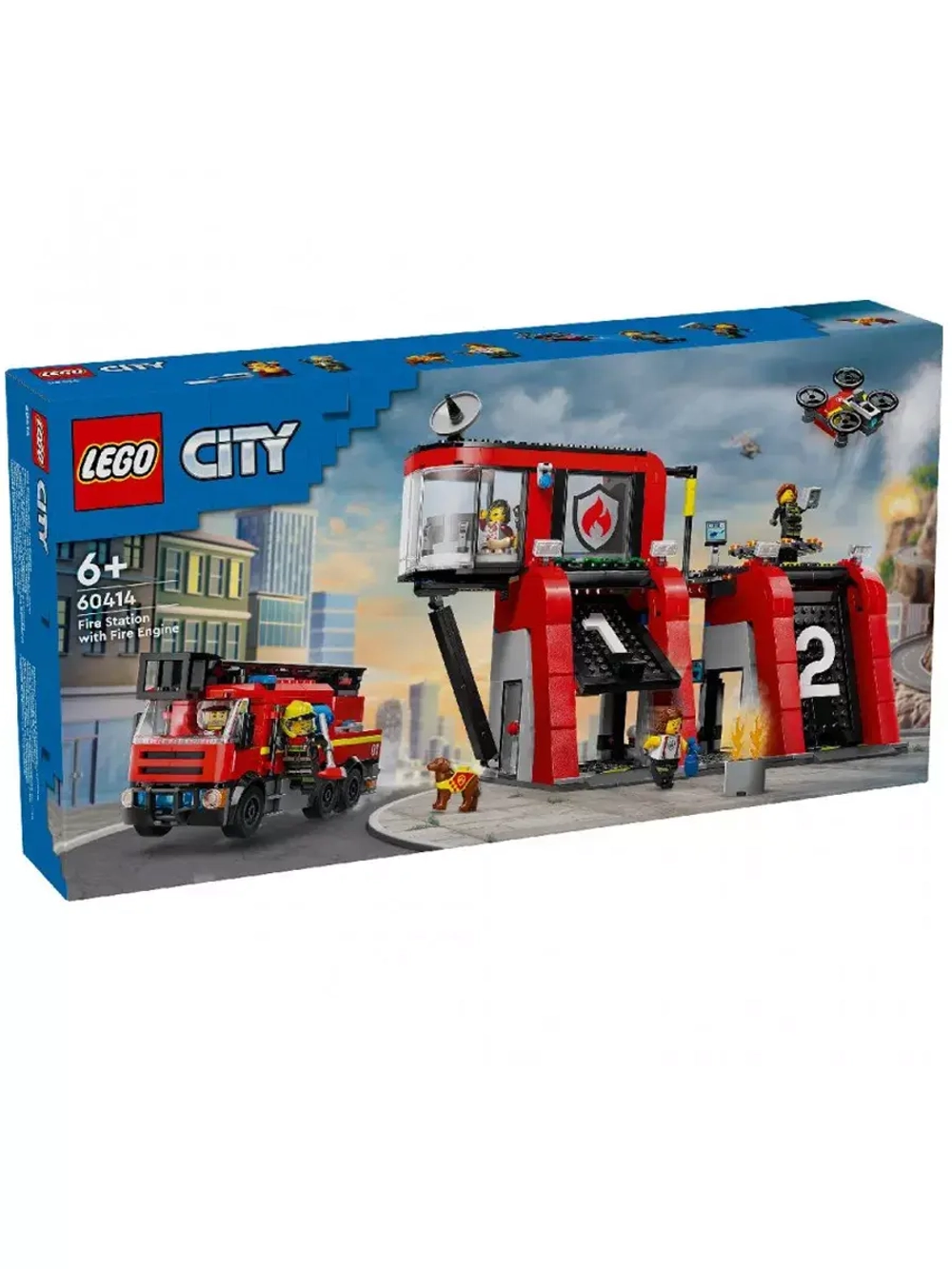 Лего Сити Пожарная станция с машиной 60414 Lego City