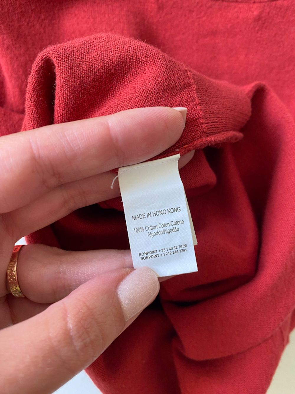 Хлопковая футболка Bonpoint, 116