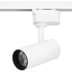 Трековый светильник однофазный ЭРА TR5-1040 WH светодиодный 10Вт 4000К белый | Однофазные светильники LED