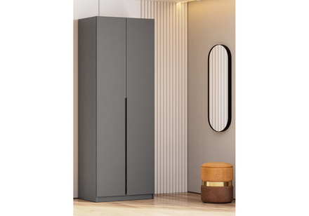 Шкаф Woodville Даиго двухстворчатый графит серый