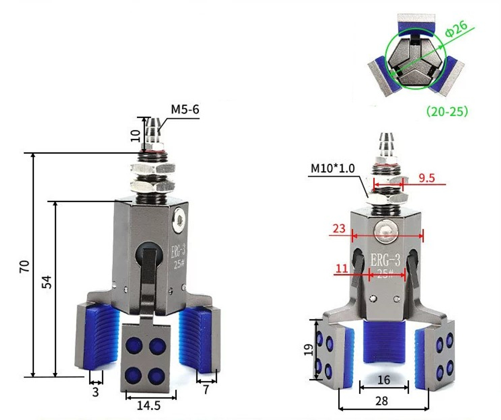 Jx3_erg_25 – Крабовый трехпалый захват