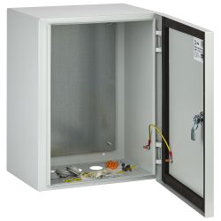 Корпус металлический ЭРА ЩМП-1-0 (395х310х220) IP54 У2 серый | Корпуса металлические с монтажной панелью