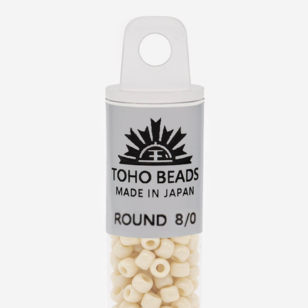 Японский бисер TOHO Round 8/0 (№51), непрозрачный глянцевый