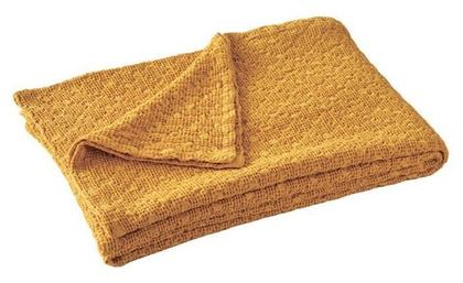 Покрывало EVEREST CURRY пике Blanc des Vosges 180x260 Желтый