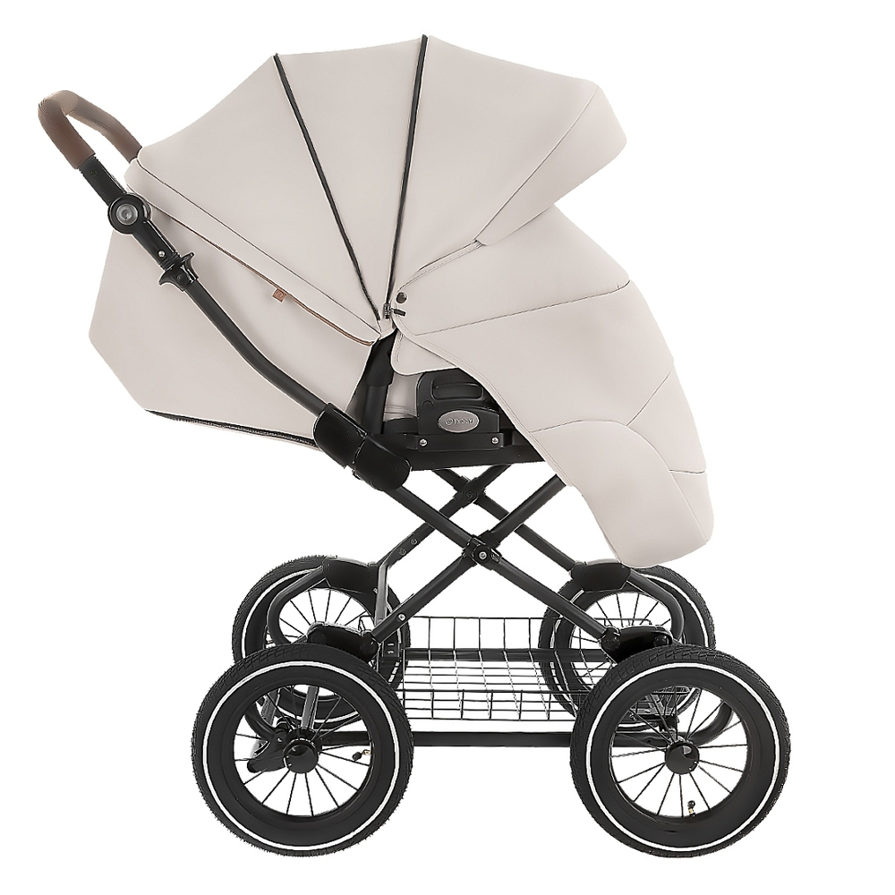 Коляска 2 в 1 ROAN BASS NEXT 2 в1 CLASSIC d12 leather Island Stone