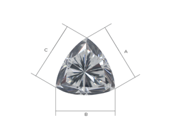 Лабораторно-выращенный бриллиант триллион (пара) 0.610 ct