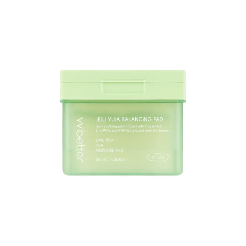 VVbetter PHA Jeju Yuja Balancing Pad тонер-пэды для лица балансирующие с экстрактом юдзу и PHA
