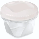 Банка с завинчивающейся крышкой «Тондо» 1,2л кремовая С287КРЕМ