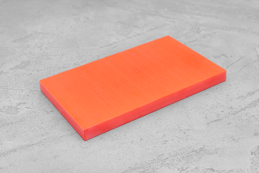 G10 extra, плашка 130х80х9,0(+)мм оранжевый неон