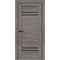 Купить Межкомнатная дверь экошпон Сигма 28.4 орех грей остеклённая