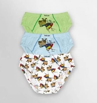 Трусы (3шт) для мальчиков PELICAN BUL 312