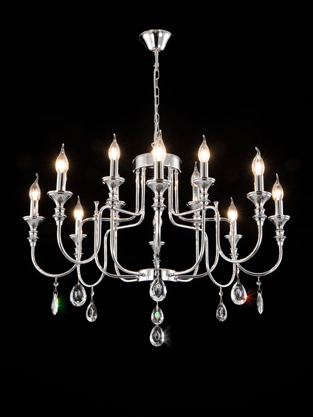 Citilux Рига CL437221 Люстра подвесная Хром