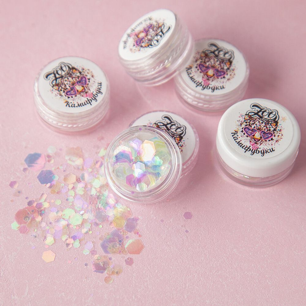 1328 Камифубуки 1 г радужные шестигранники