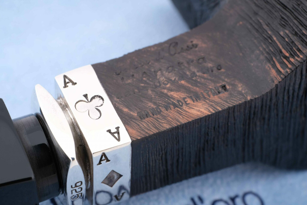 Курительная трубка L’Anatra Poker Pettinata Straight L013-4