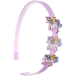 Ободок для волос детский на блистере «РОЗОВОЕ ОБЛАКО», единорог, микс 6 цветов, 1см