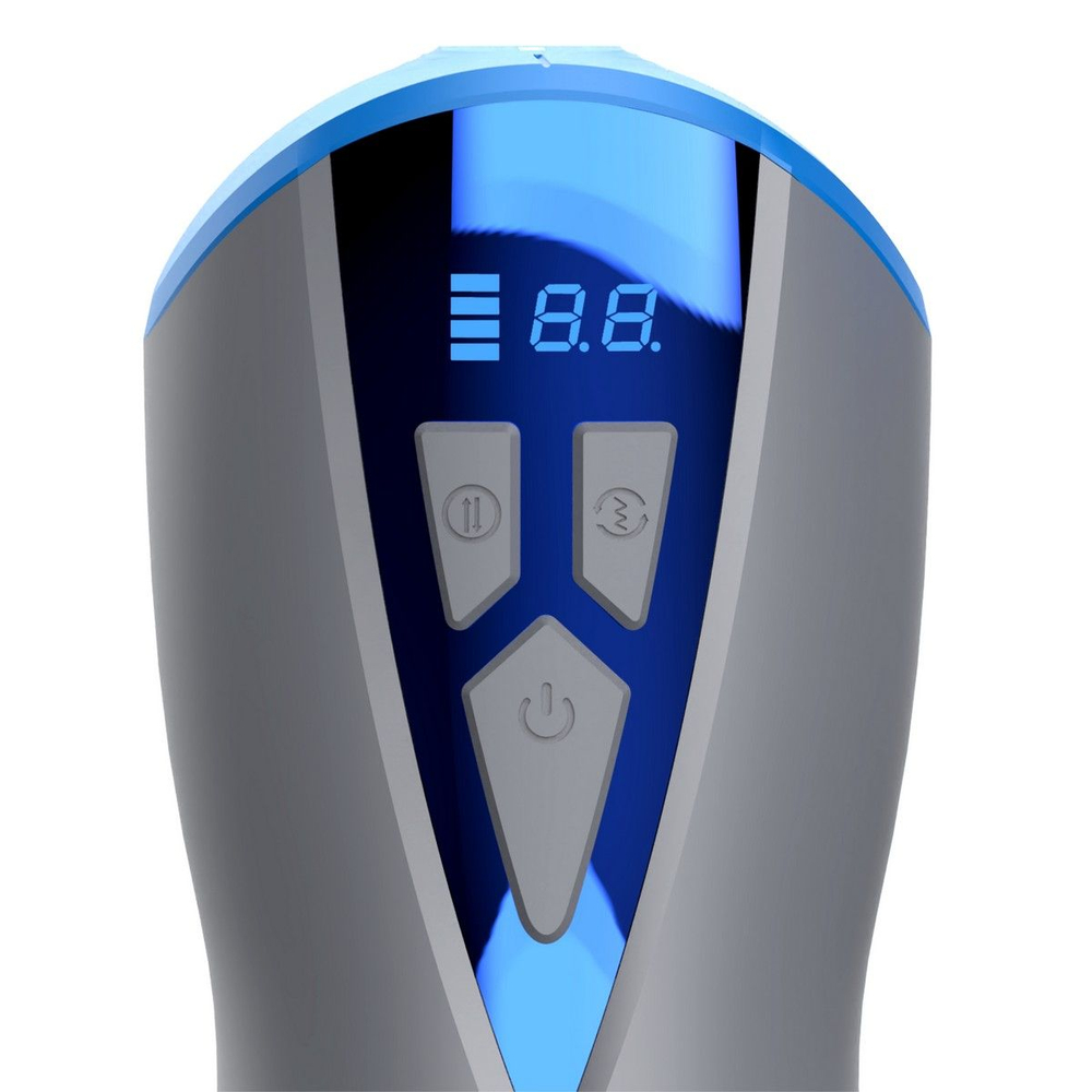 Интерактивный мастурбатор Eloa с вакуумом и вибрацией (Цвет: серый)