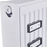 Радиатор панельный профильный ROMMER Compact тип 22 - 300x2200 мм (подкл.боковое, белый)